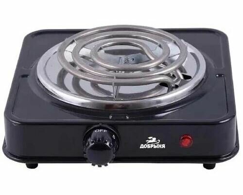 Электрическая настольная плита добрыня DO-2205B, 1 конфорка, черный