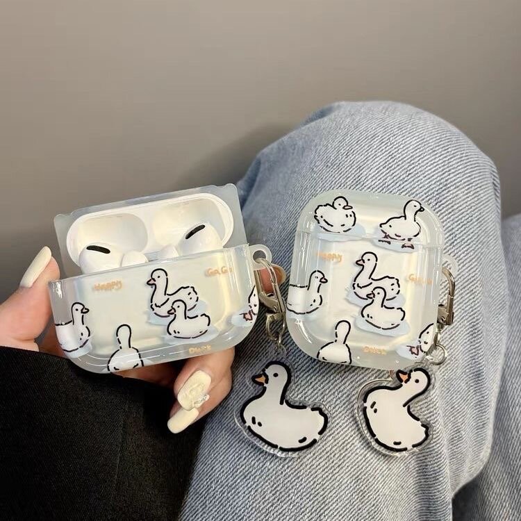 Защитный и декоративный чехол для Apple Airpods 3, с рисунком и с брелком
