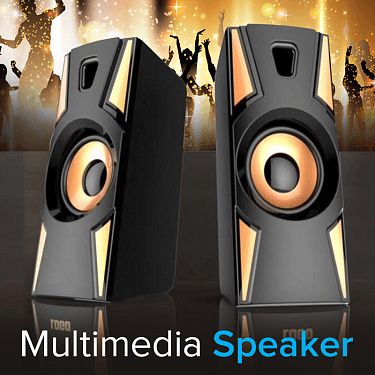 Акустика Hotmai HT-09A, для компьютера, суммарная мощность 6 Вт, USB-питание — фото 1