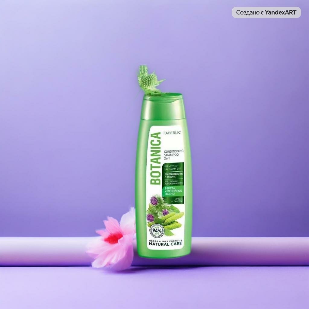 Шампунь-бальзам Faberlic BOTANICA, для восстановления и защиты волос, 400 мл