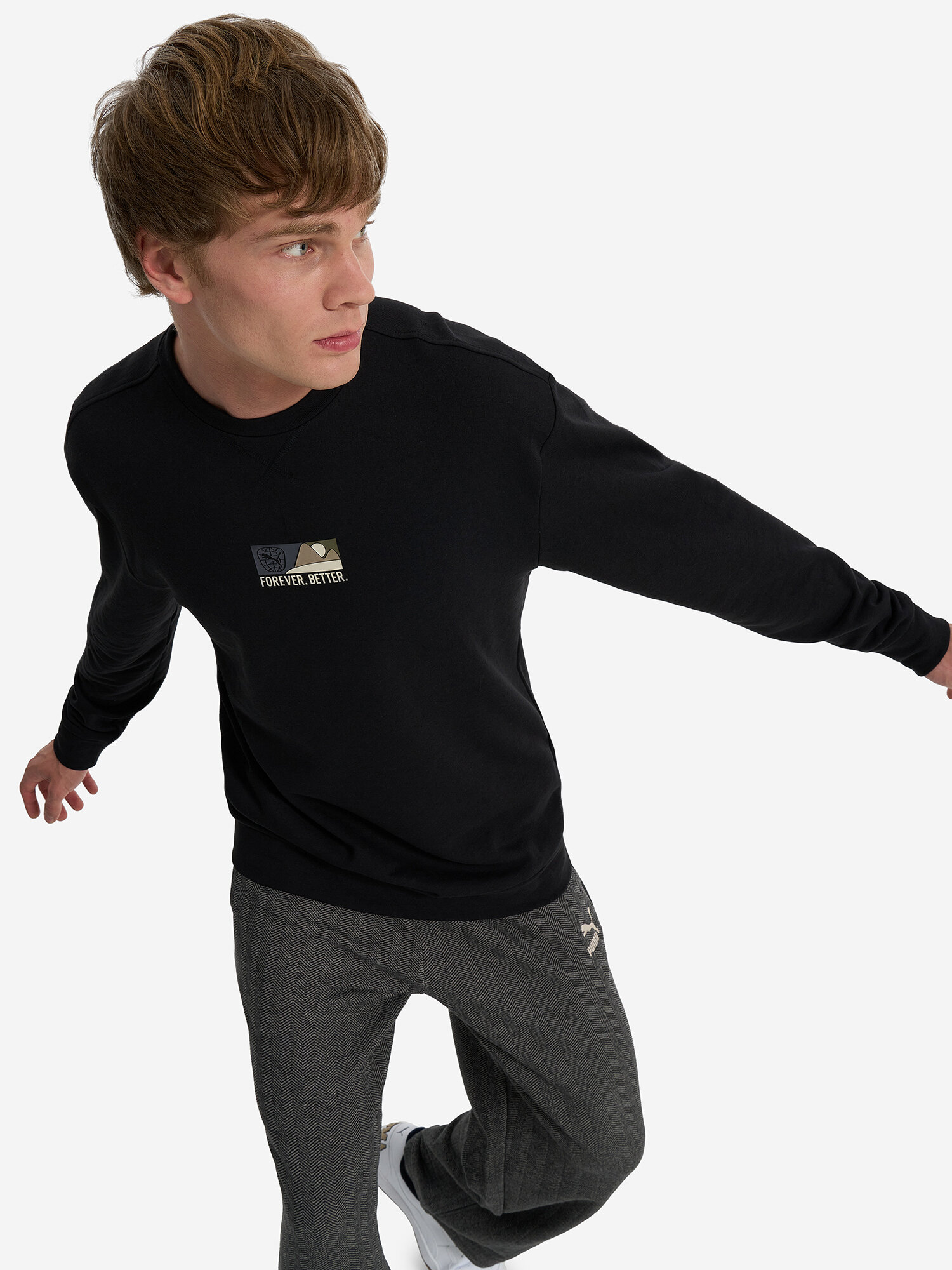 Свитшот PUMA, размер L, , черный