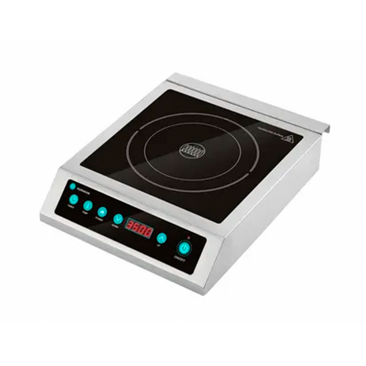 Плита индукционная HURAKAN HKN-ICF35TL. 3.5 кВт нержавеющая сталь таймер на 180 минут