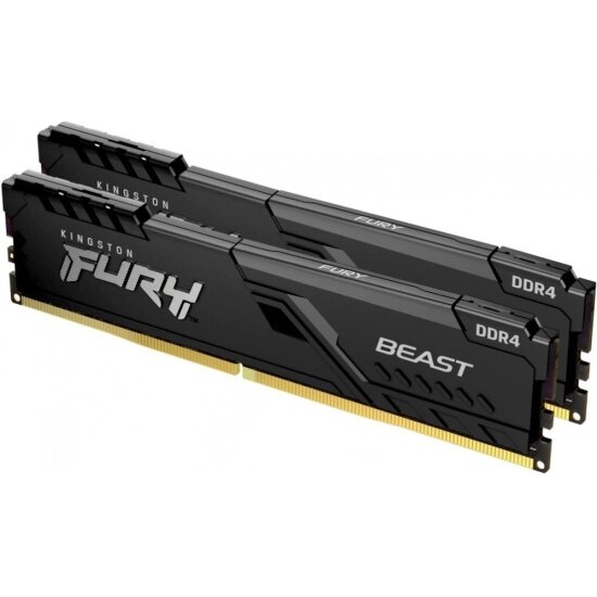 Оперативная память Kingston FURY Beast Black 32GB (2х16GB) DDR4-3200 DIMM (KF432C16BB1K2/32WP)