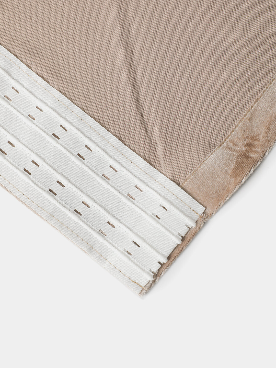 Шторы Meris бархат, однотонные, на ленте, для спальни, зала и детской — фото 1