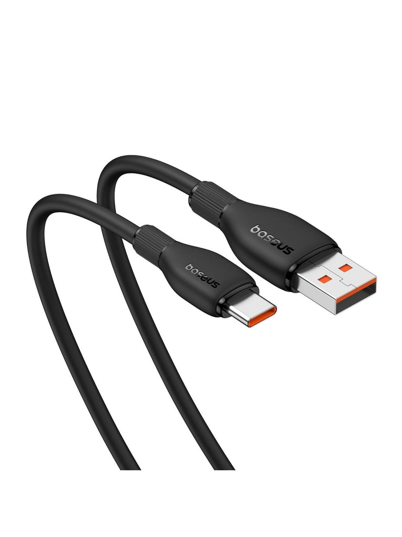 Кабель Baseus Fast Charging USB to Type-C 100W 2m Black — фото 1