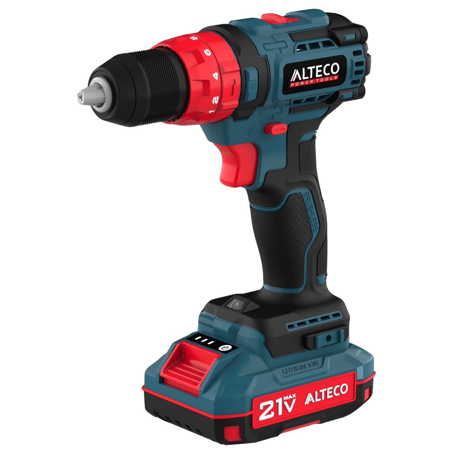 Бесщеточная аккумуляторная ударная дрель-шуруповерт ALTECO CID 21-45 BL