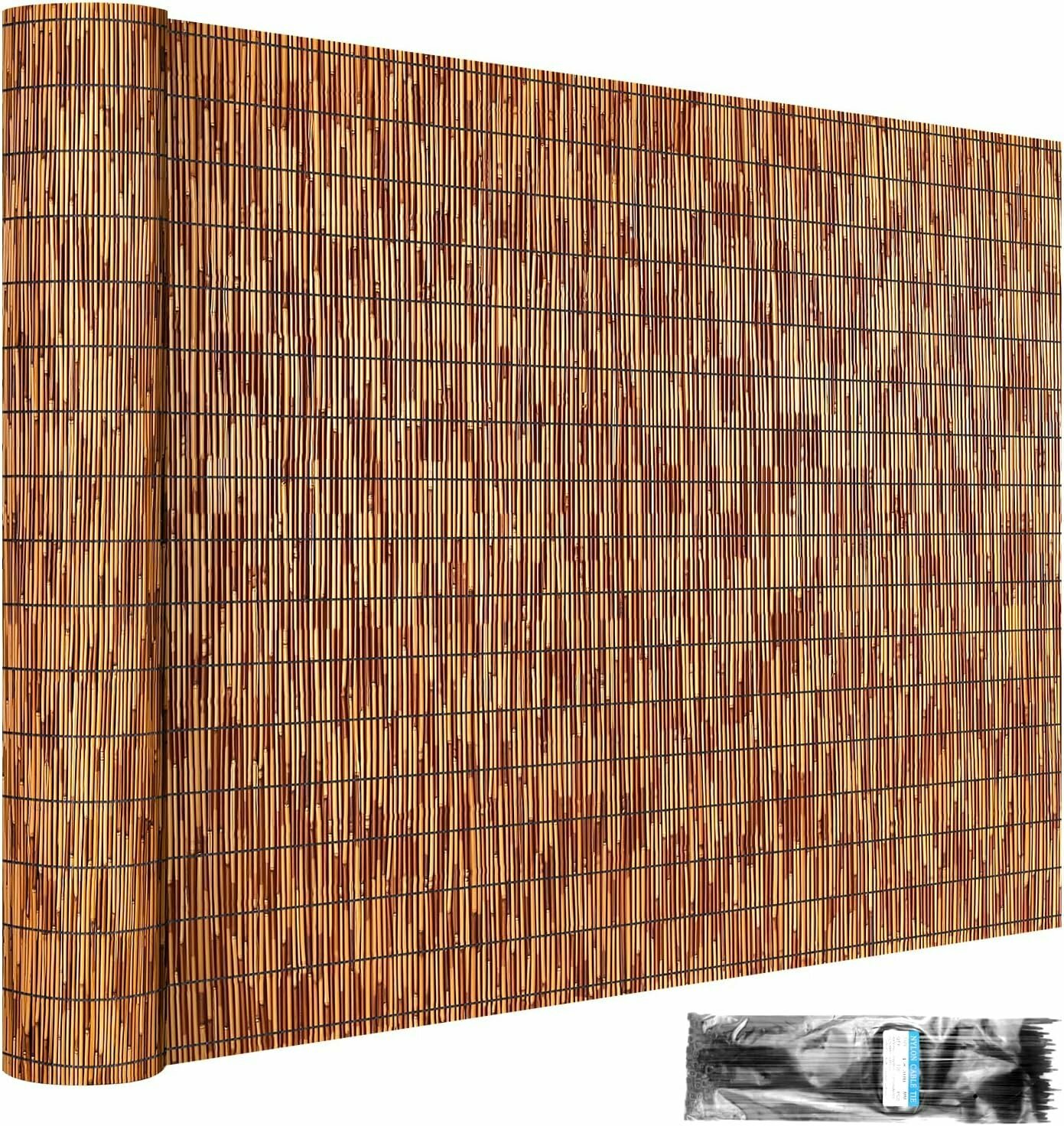 Рулоны натурального тростникового ограждения，1X5M