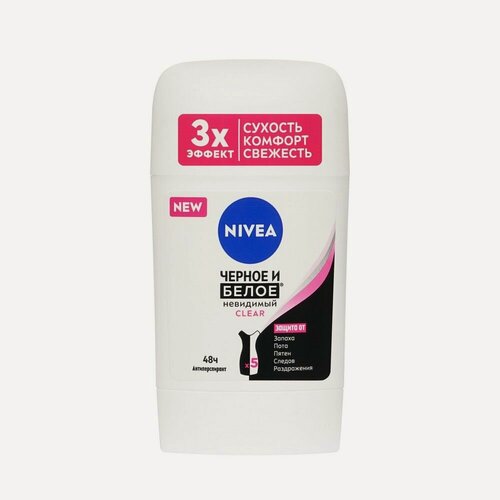 Изображение товара Женский дезодорант NIVEA Черное и Белое " Невидимый Clear 50мл