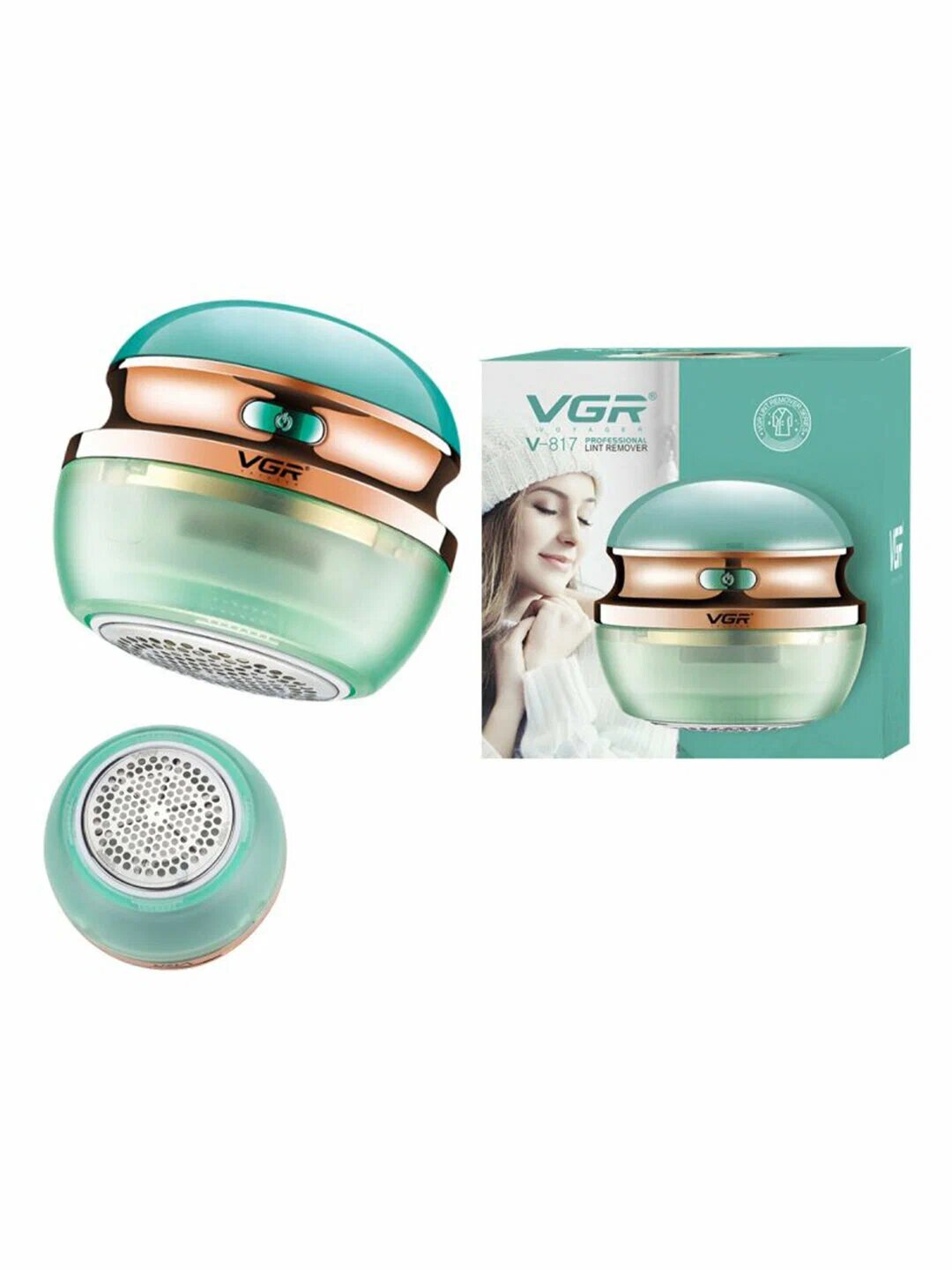 Мини-машинка для катушек VGR V-817, питание от аккумулятора, синяя, пластик