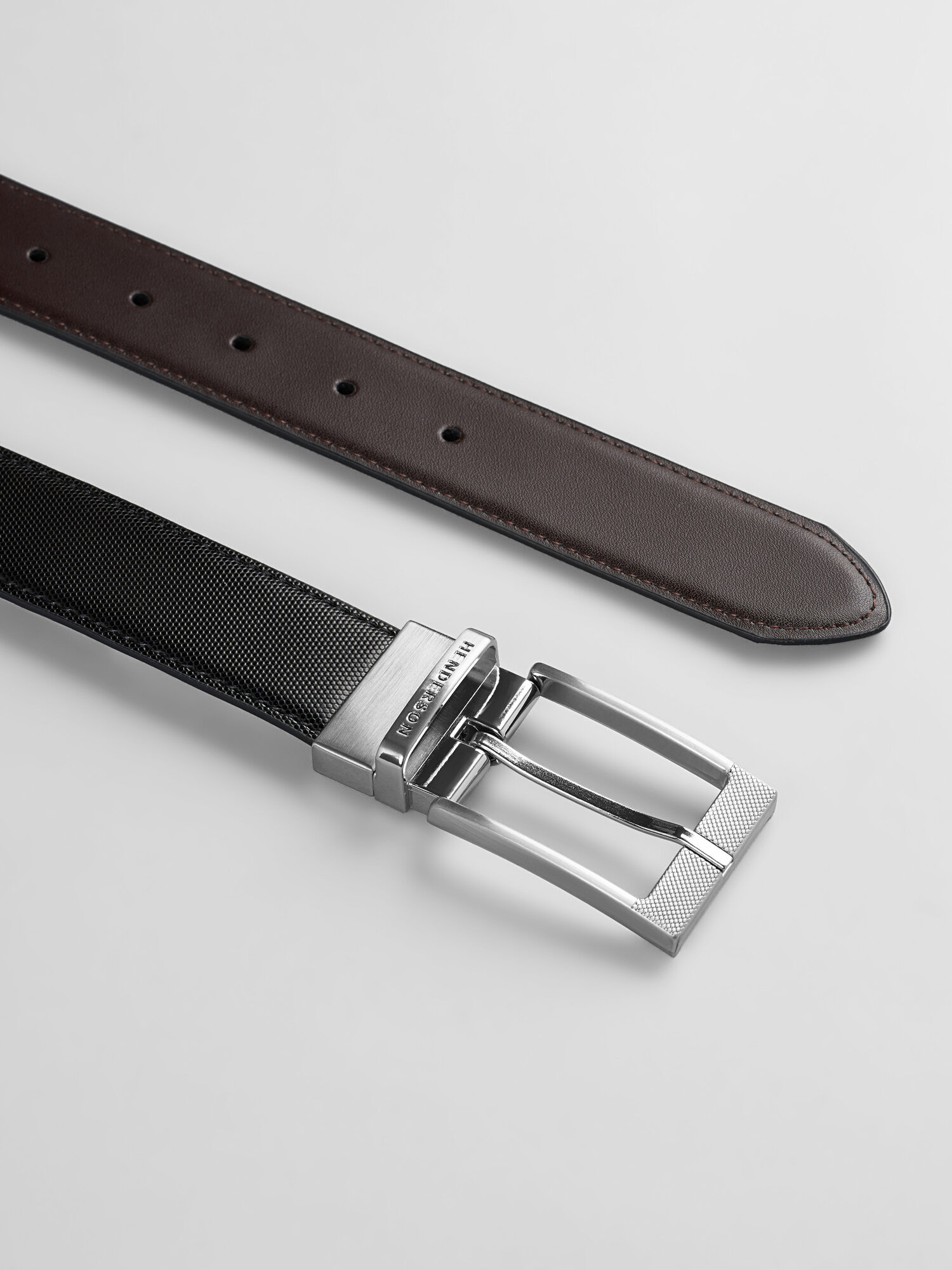 Ремень HENDERSON для мужчин, размер 115, коричневый/черный — фото 1