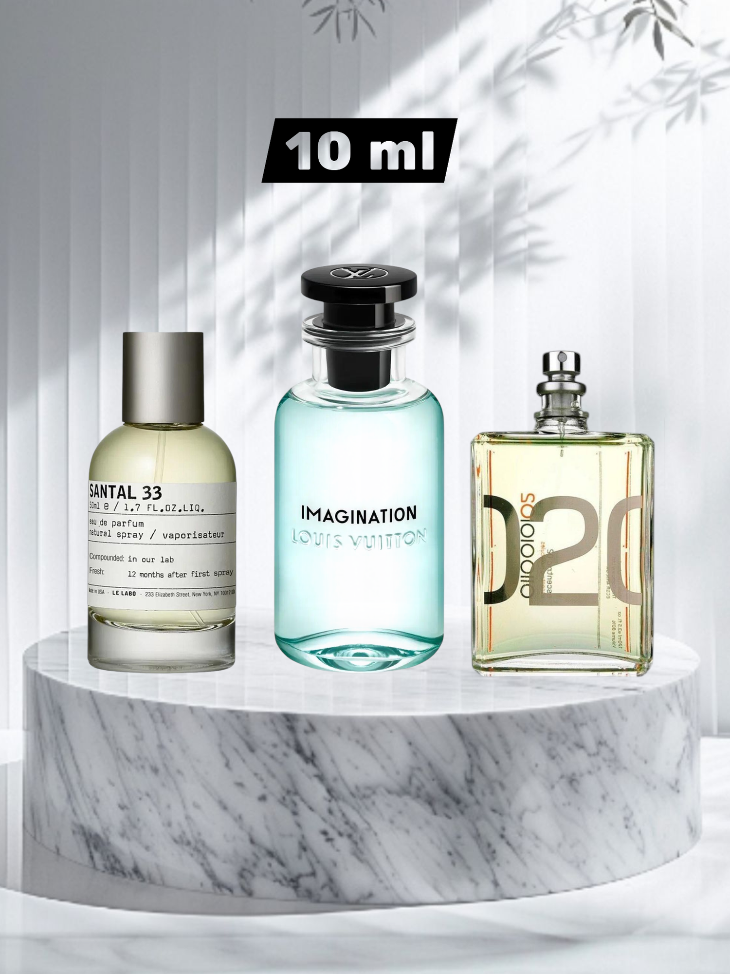 Духи, парфюмерная вода для мужчин и женщин, Le Labo Santal 33, imagination, malecula 020 10 мл