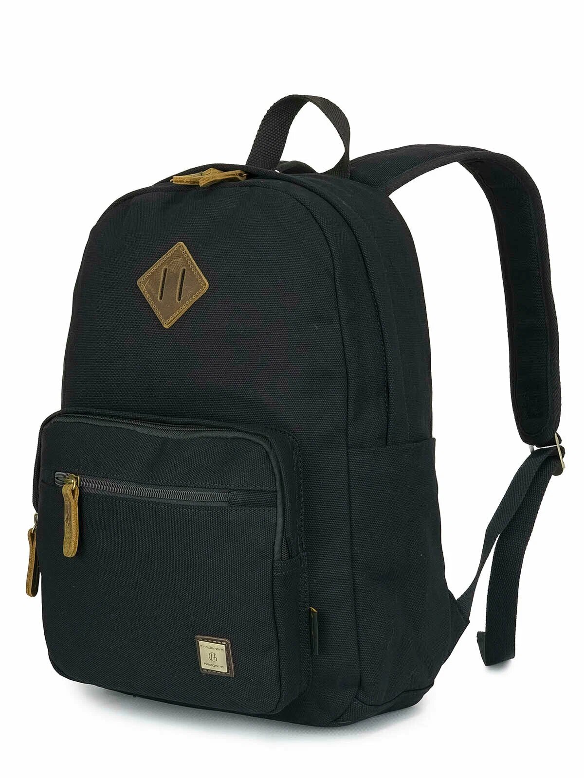 Рюкзак Hedgard, модель Камелот, брезентовый, городской, с потайным карманом, черный