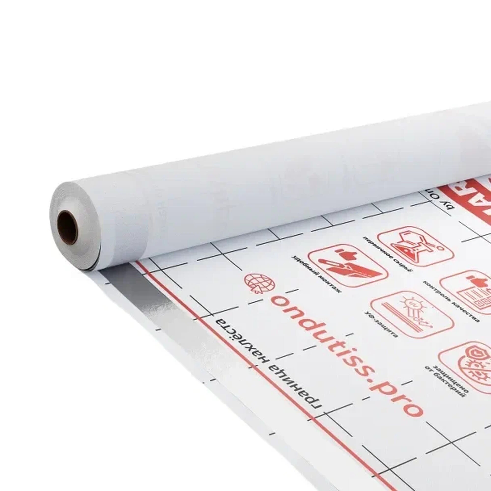 Пароизоляционная строительная плёнка с интегрированной монтажной лентой ONDUTISS SMART B (30м2)