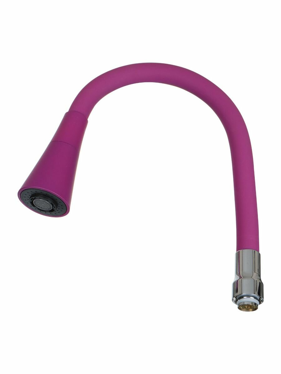 Melodia Della Vita Излив гибкий LUXE с лейкой "колокольчик" фиолетовый 49см MELODIA MKP20903