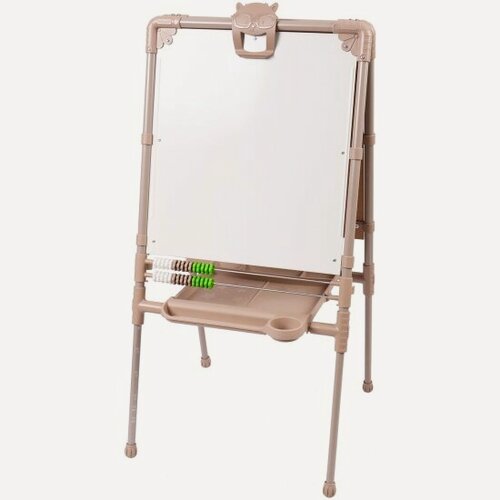 Изображение товара Мольберт растущий Brauberg "NIKA KIDS" для мела/магнитно-маркерный 53х46 см, бежевый, 665759