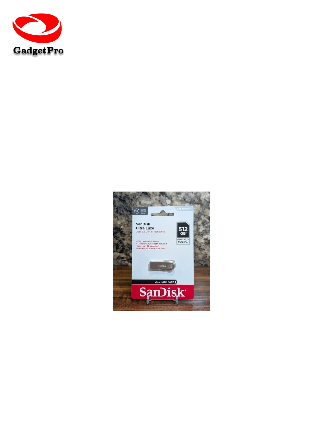 USB Flash Drive SanDisk Ultra Luxe 128GB USB 3.1 - современный и надежный накопитель данных