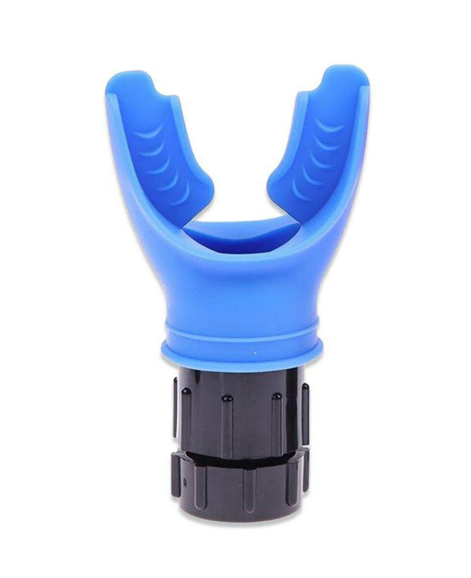 Дыхательный тренажер Мундштук, для тренировки легких, синий/белый