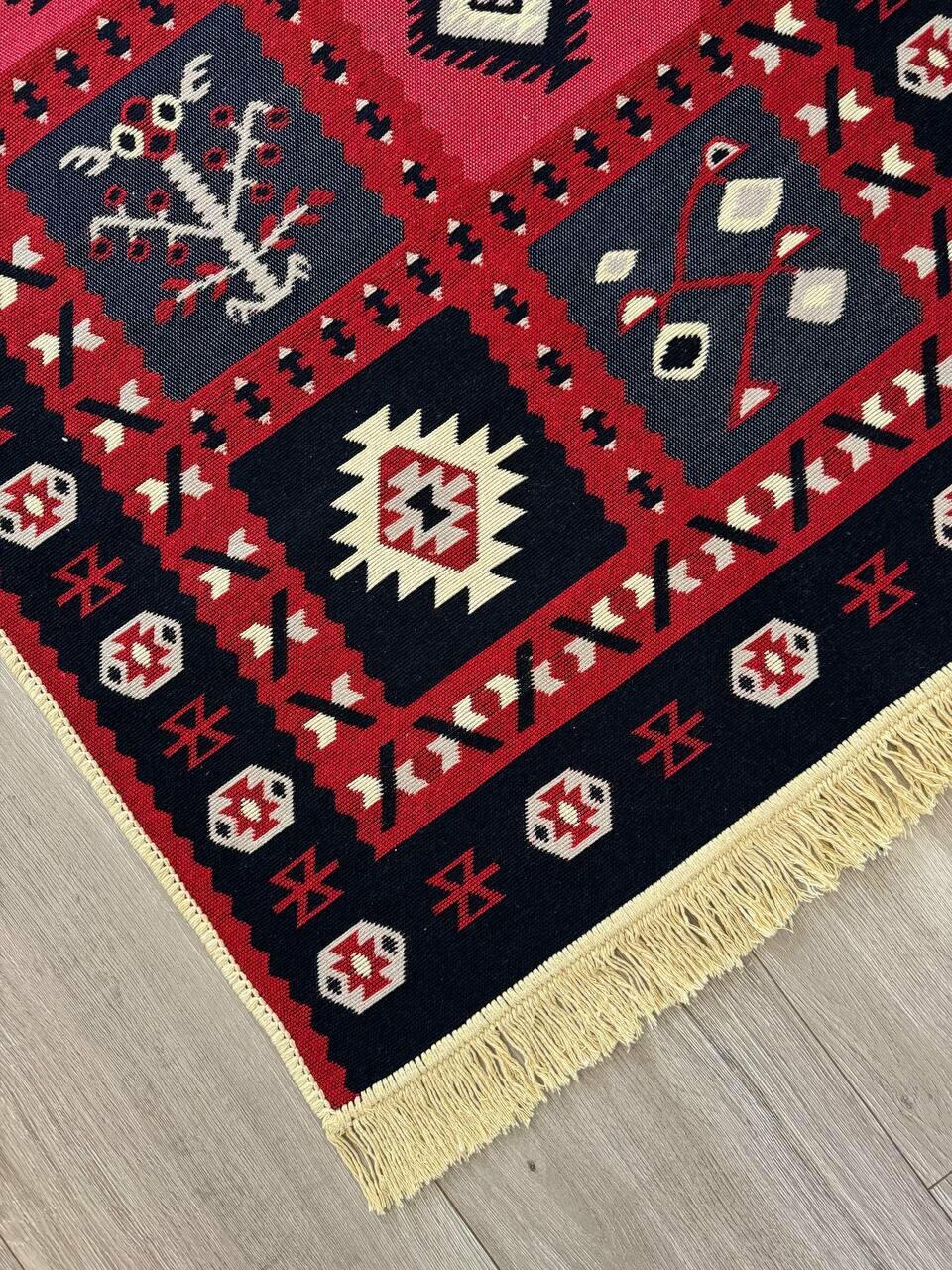 Ковер дорожка хлопковый безворсовый 80×300 — фото 1