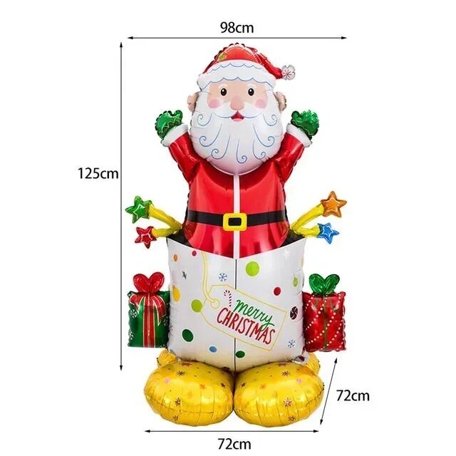 Рождественский шар Santa Claus 125см, фольгированный