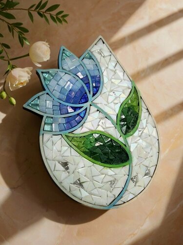 Изображение товара Набор для творчества стеклянная мозаика Цветок Колокольчик 19 см