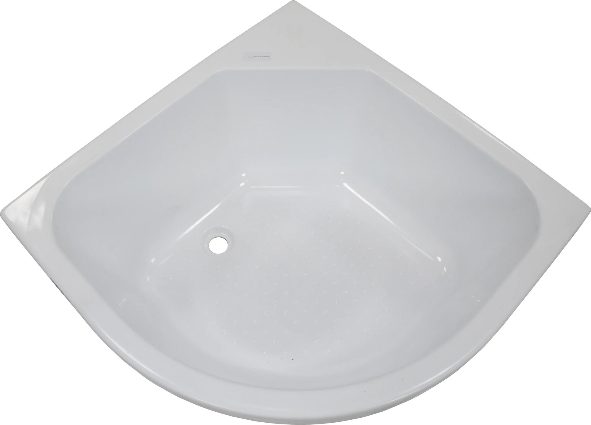 Поддон для душа DIWO R 45-90 глубокий 90x90 см акриловый угловой российский