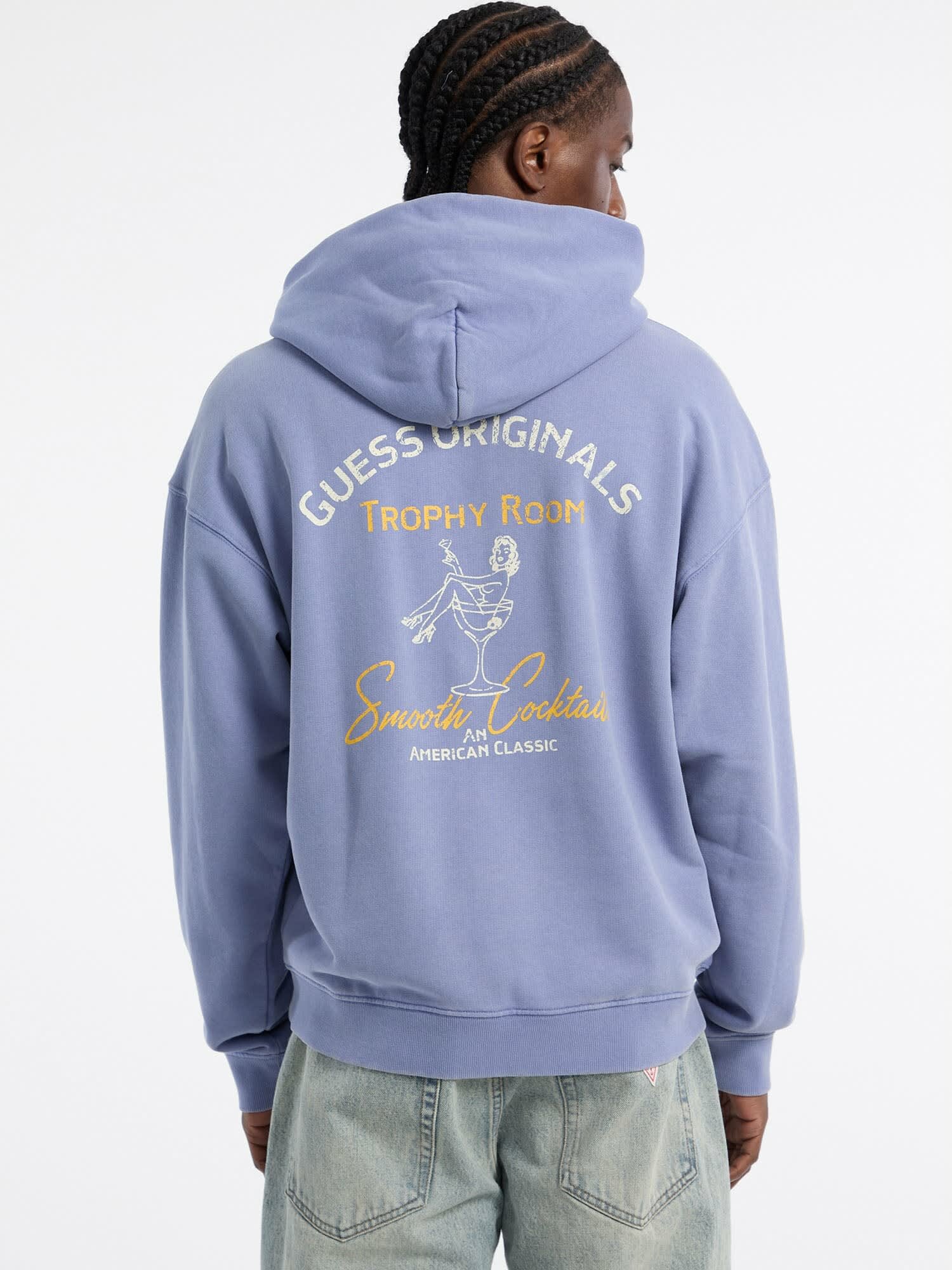 Толстовка GUESS GO TROPHY ROOM, размер S, , лавандовый — фото 1