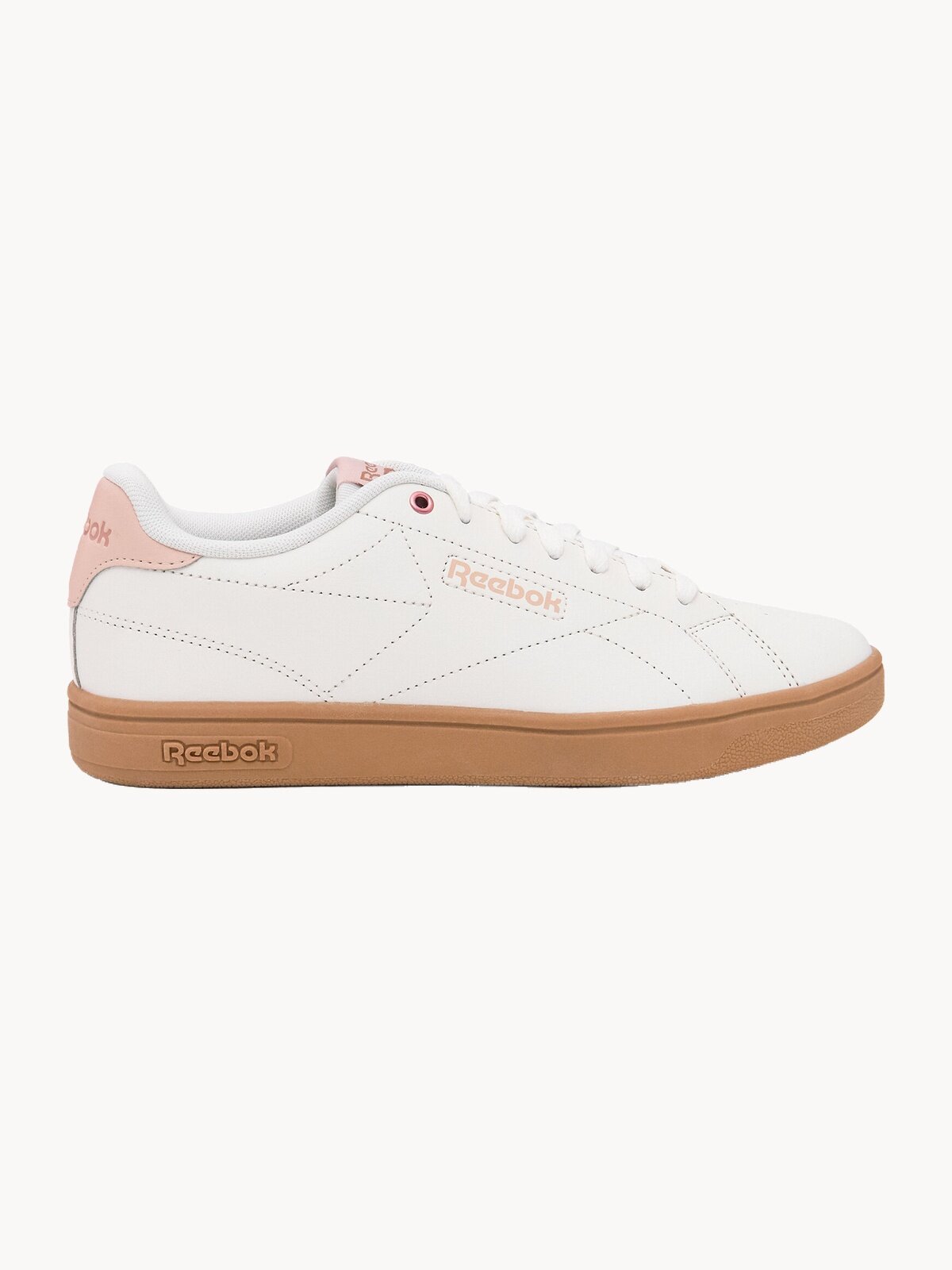 Кроссовки Reebok Court Clean размер 85 US молочный/бежевый/розовый