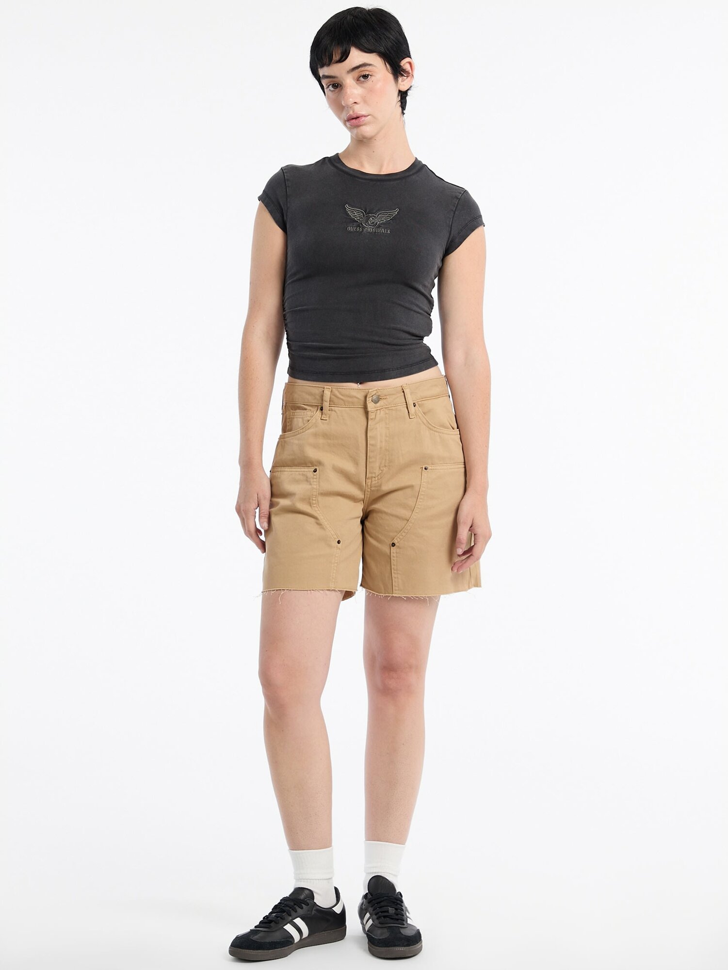 Футболка GUESS, размер XS, черный — фото 1