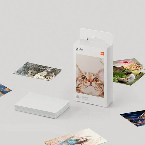 Изображение товара Листы для фотопринтера Xiaomi Mijia AR ZINK XMKDDYJHT01, 50 листов, белые
