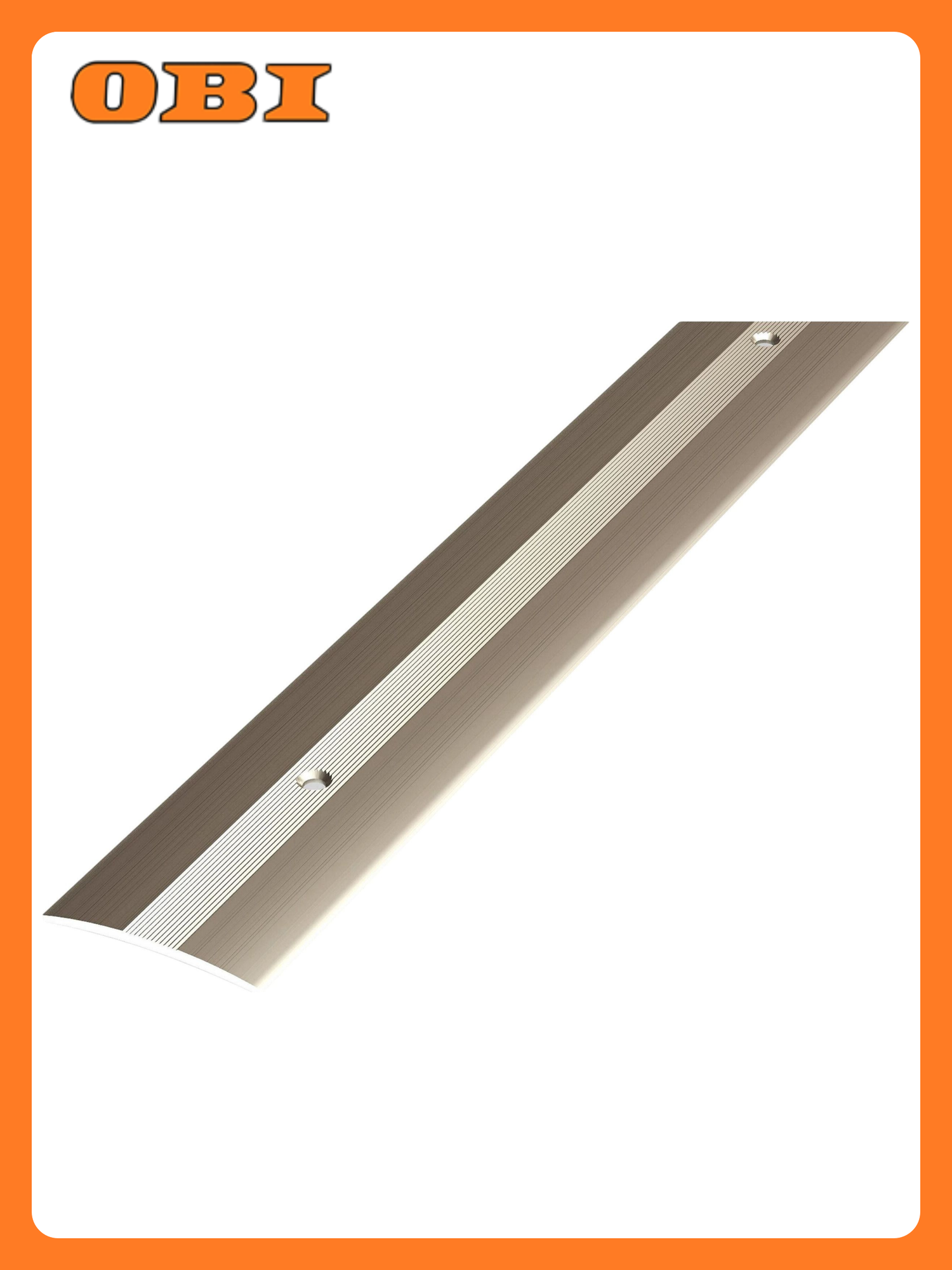 Порог одноуровневый лука ПС 03 Анод шампань алюминий 900x37 мм