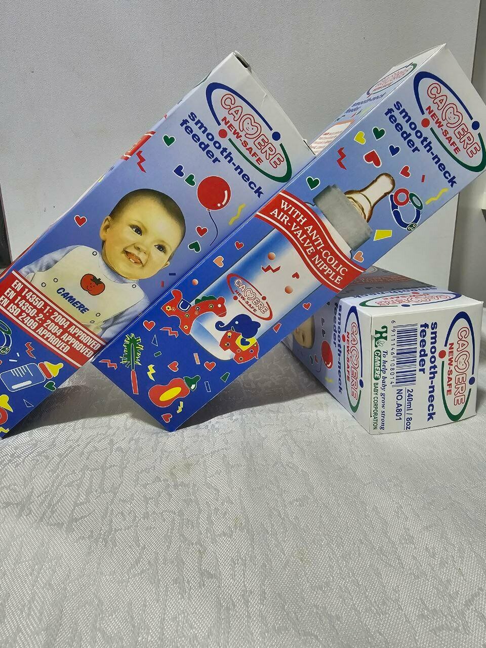 Детская бутылочка с силиконовой соской — имитация грудного кормления, 240 мл