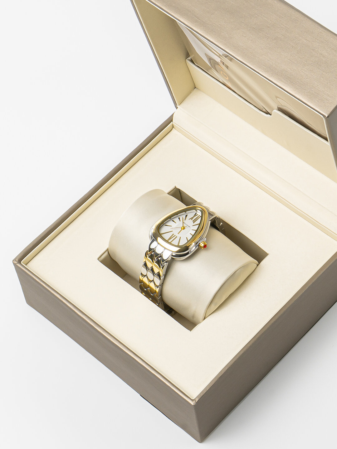 Наручные часы BVLGARI Classic, золотистый/белый — фото 1