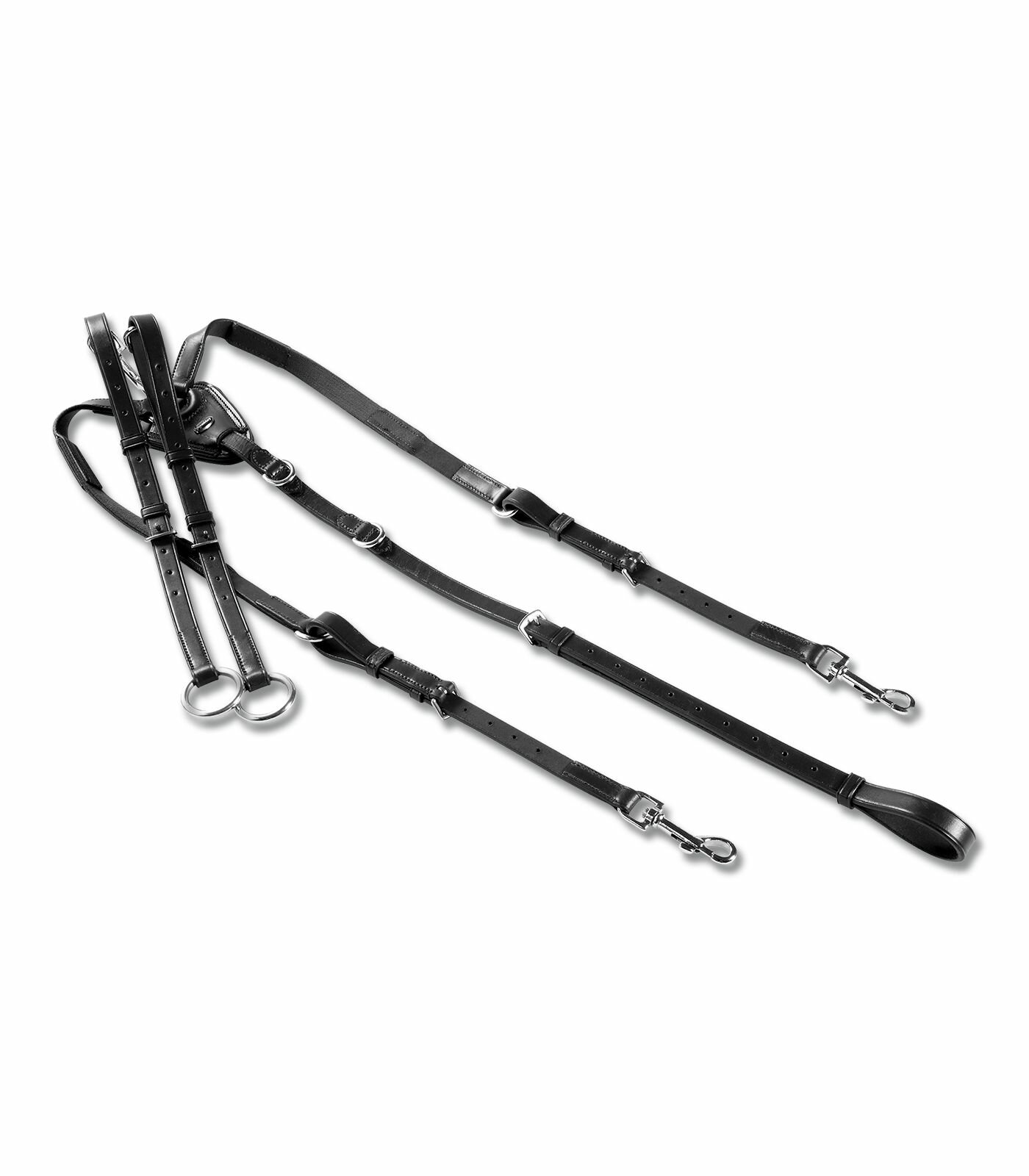 Подперсье классическое кожаное с резинками LeatherArt, Чёрные, FULL