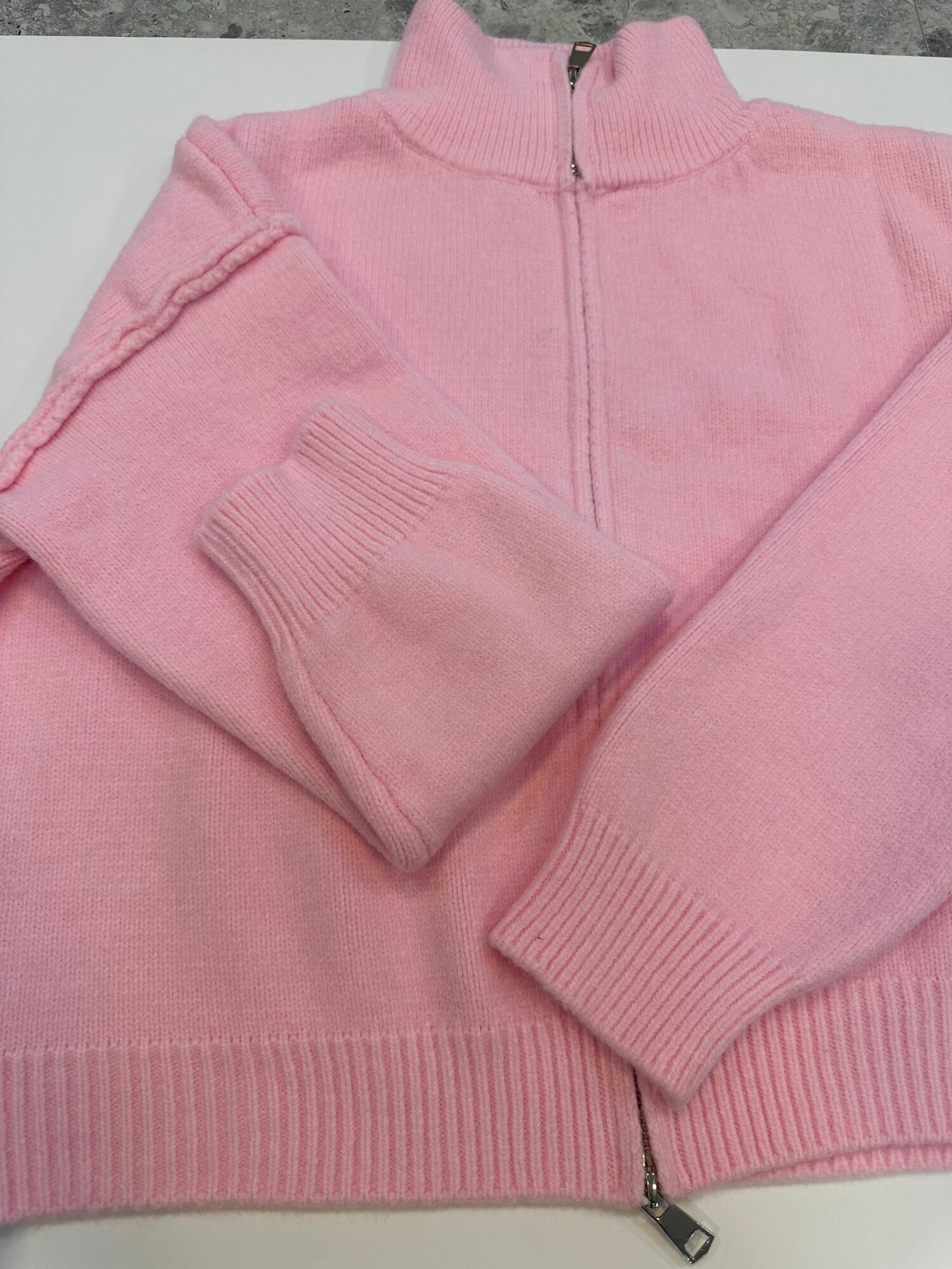 Джемпер , размер нет, розовый — фото 1