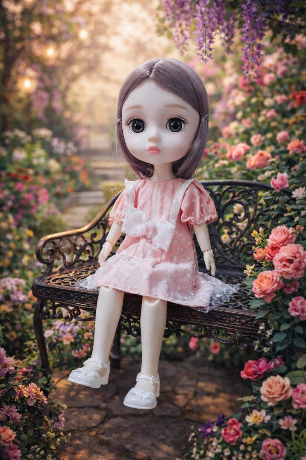 Шарнирная кукла BJD C 3D глазами в стиле аниме 32см музыкальная