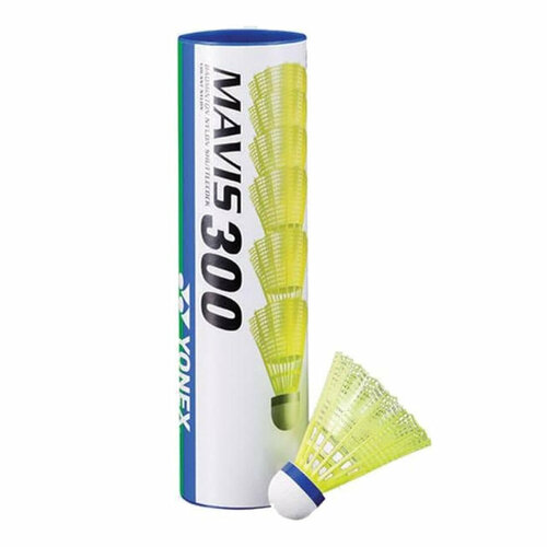 Воланы для бадминтона Yonex Mavis 300 x6 Yellow, Средний