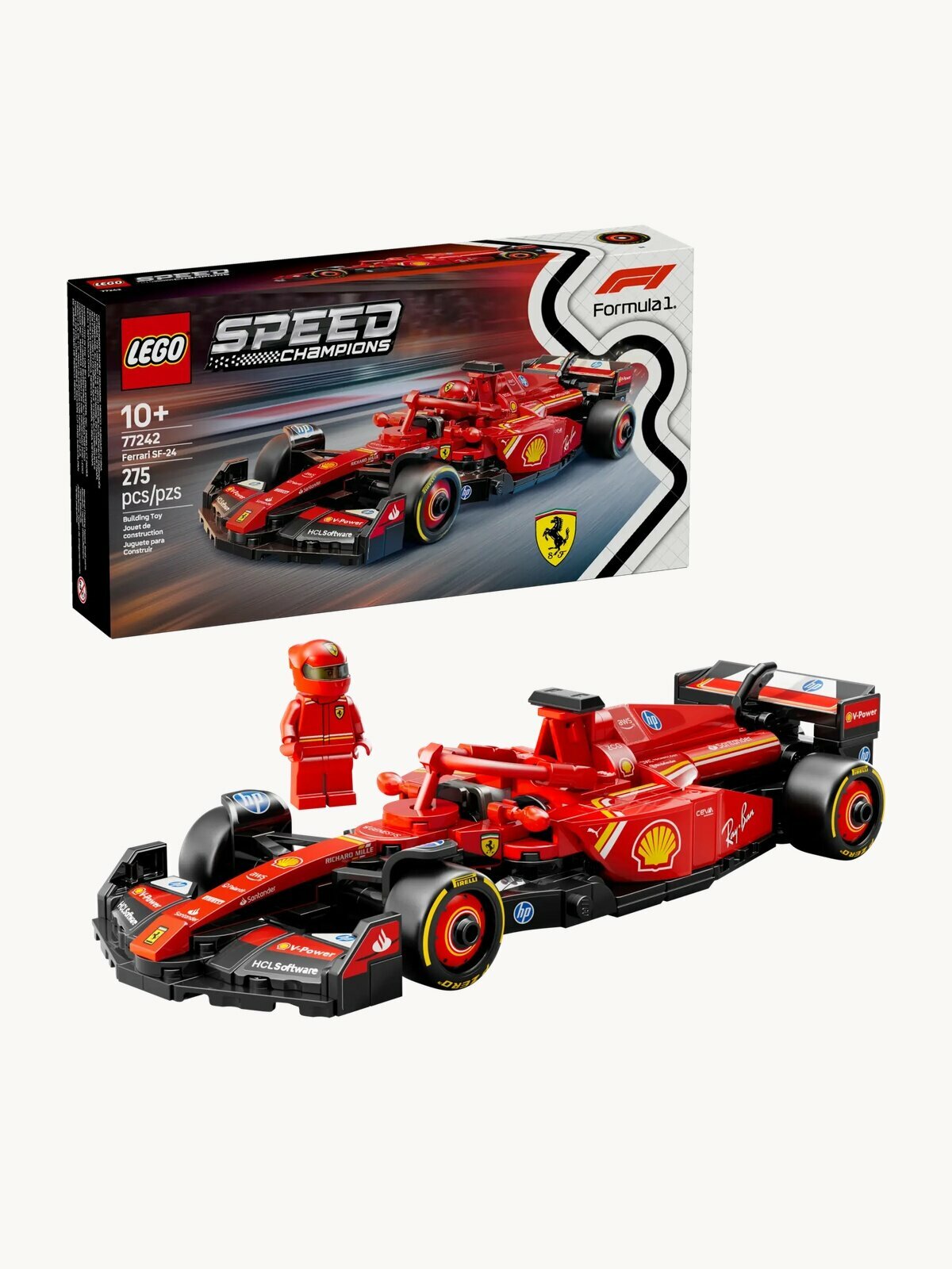 Конструктор LEGO Speed Champions 77242 Автомобиль Ferrari SF-24 F1, 275 дет.