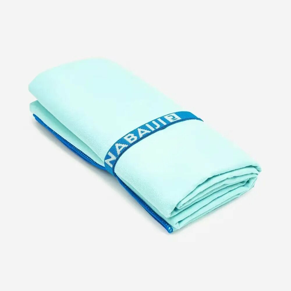 Полотенце из микрофибры Голубое L 80x130см Nabaiji. Быстросохнущее