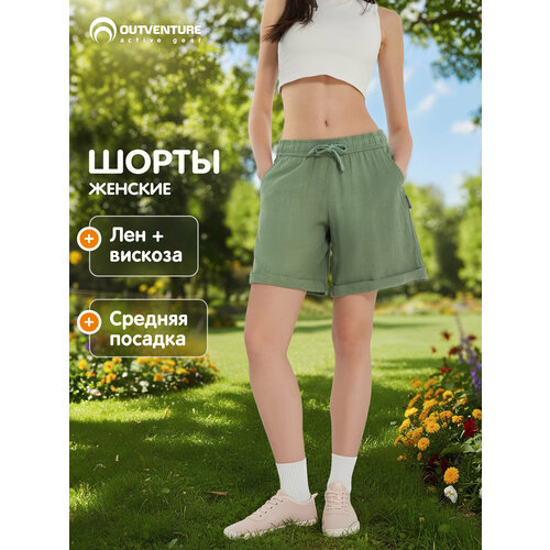 фото Шорты outventure, размер 48, зеленый