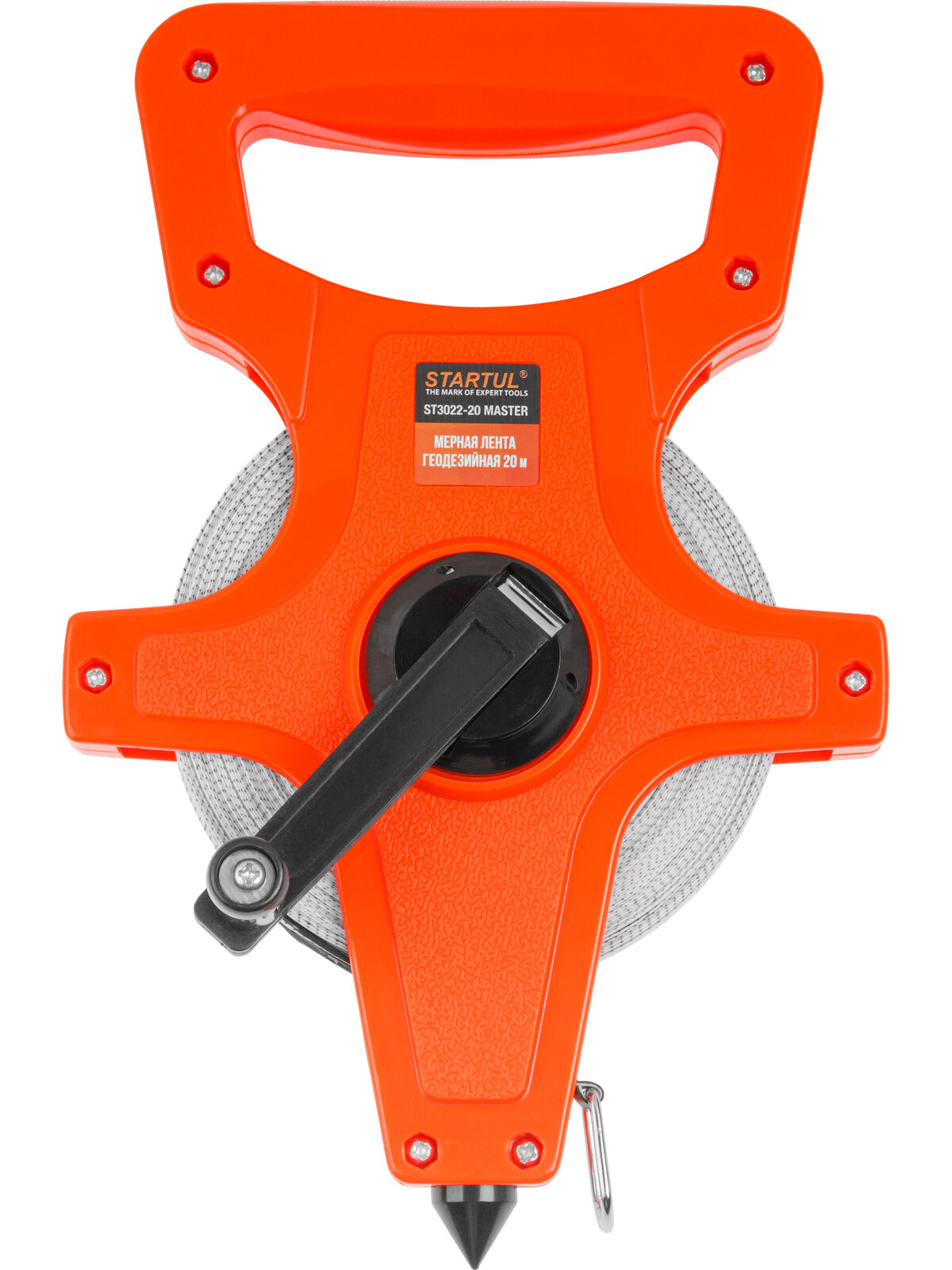 Рулетка геодезическая 20 м STARTUL ST3022-20, фибергассовая лента, мерная лента — фото 1