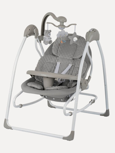 Изображение товара Электрокачели шезлонг 2 в 1 Indigo FRESH, с пультом управления, графит