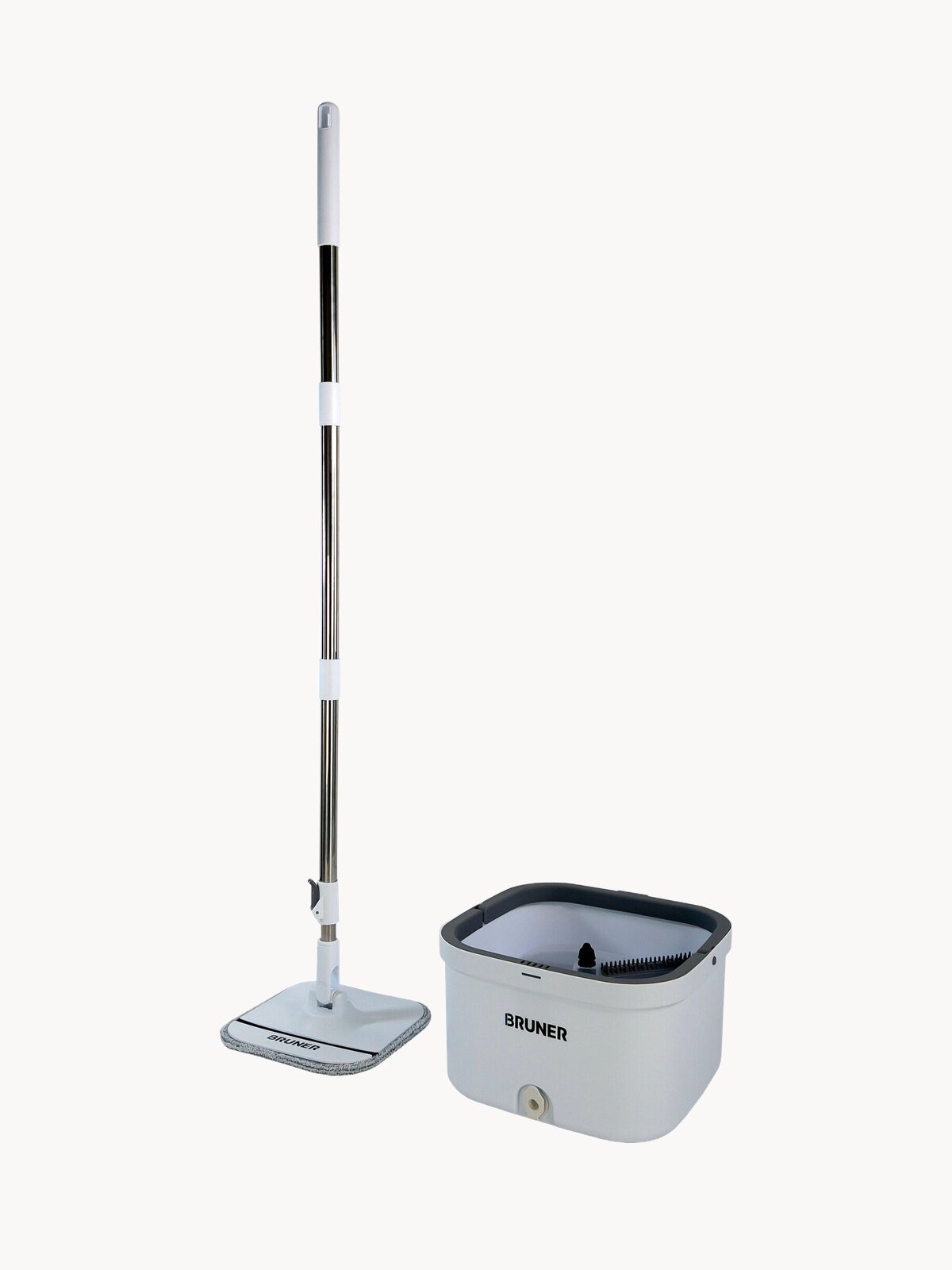 Швабра с отжимом и ведром для мытья полов BRUNER Fest (BR-11278119)