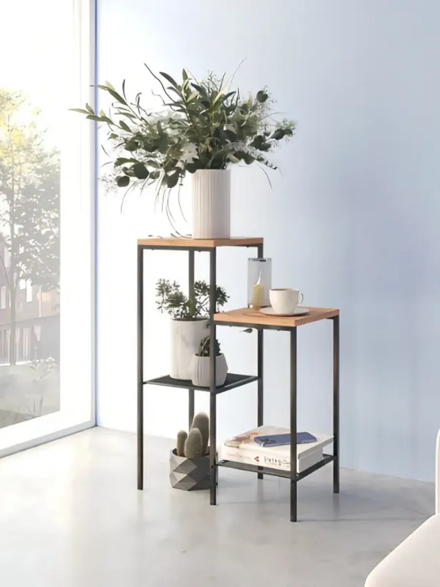 Подставка для цветов напольная металлическая