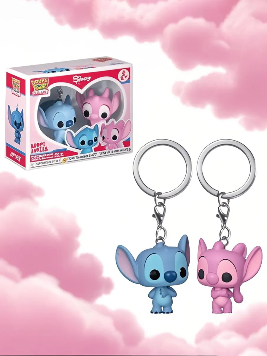 Брелок Funko Pop Stitch Couple Stitch, ПВХ, тематика кино и ТВ, 1 шт