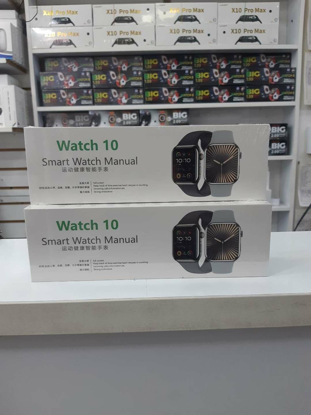 Smart Watch Manual часы , модель Smart Watch 10 , чёрного цвета .