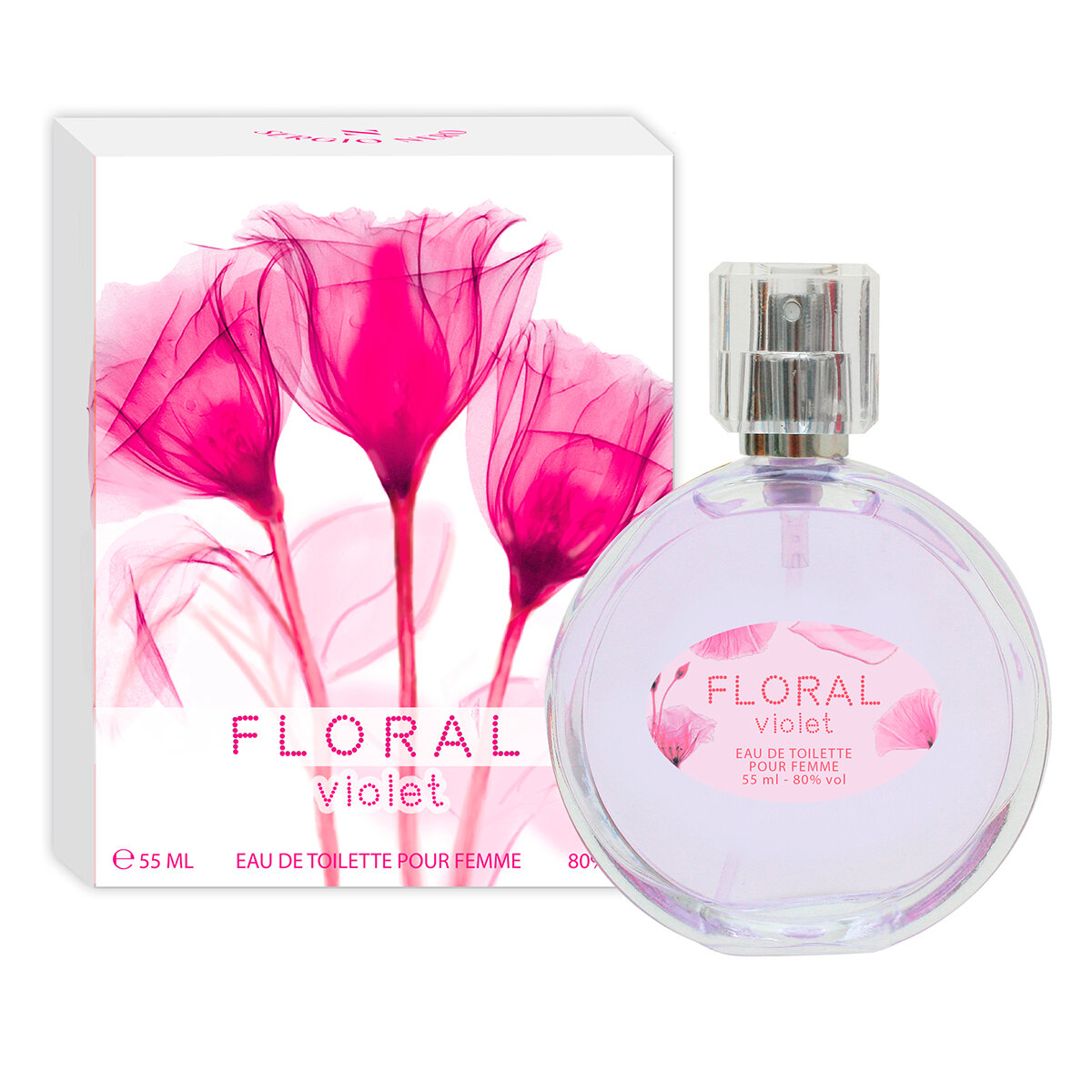 Sergio Nero/ Туалетная вода женская Euroluxe Floral Violet, 55 мл/Парфюм женский