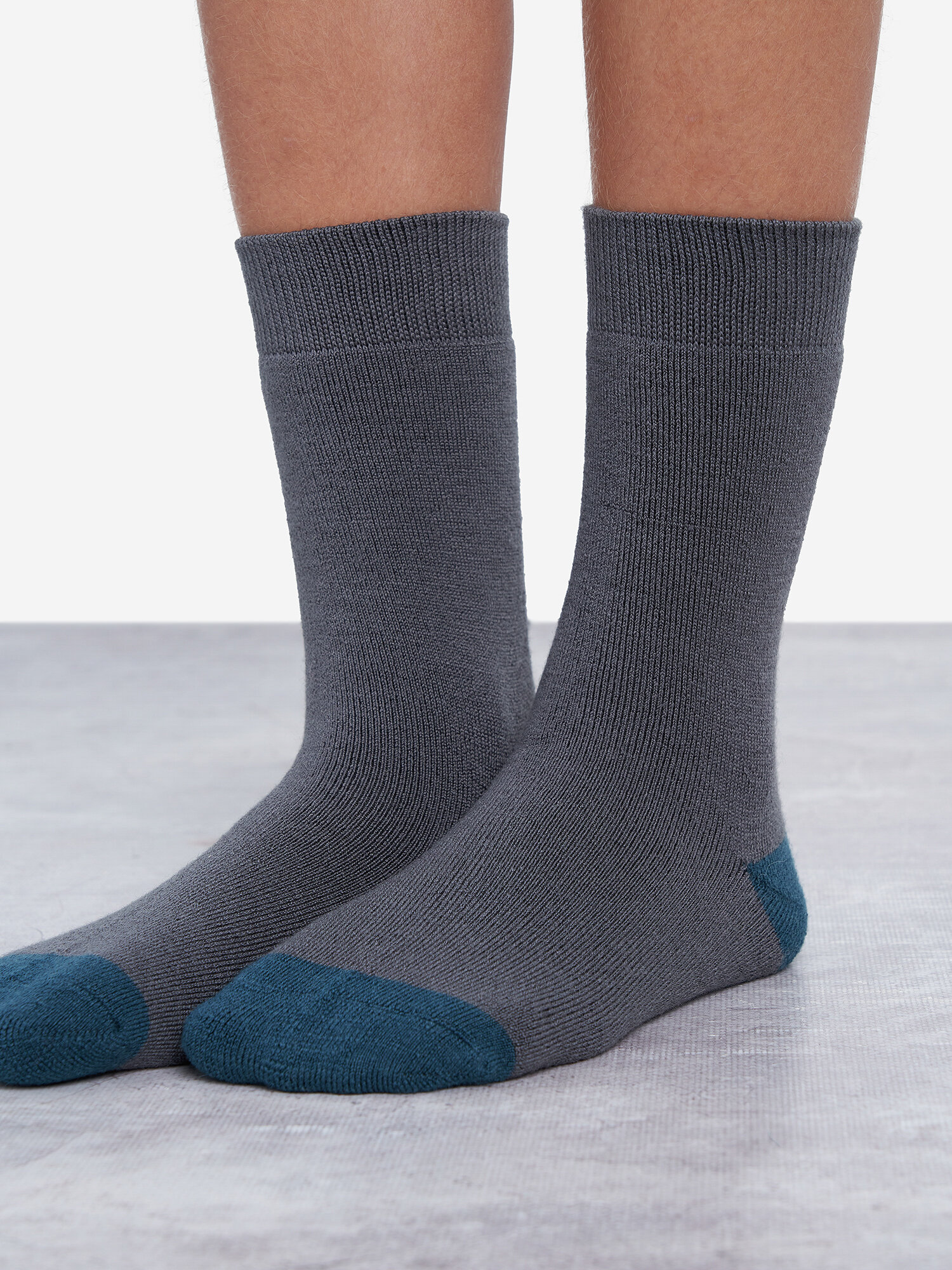 Носки Demix размер 31-33, серый/зеленый — фото 1