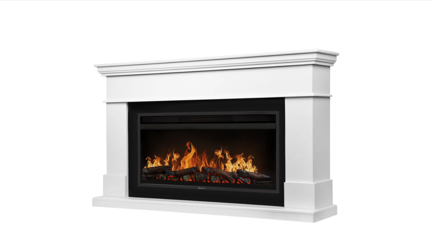 Каминокомплект: Очаг Electrolux EFP/P-3620LS портал California 42/40/36 белый