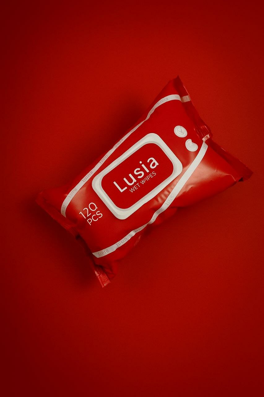 Влажные салфетки Lusia, гипоаллергенные большая упаковка120 штук