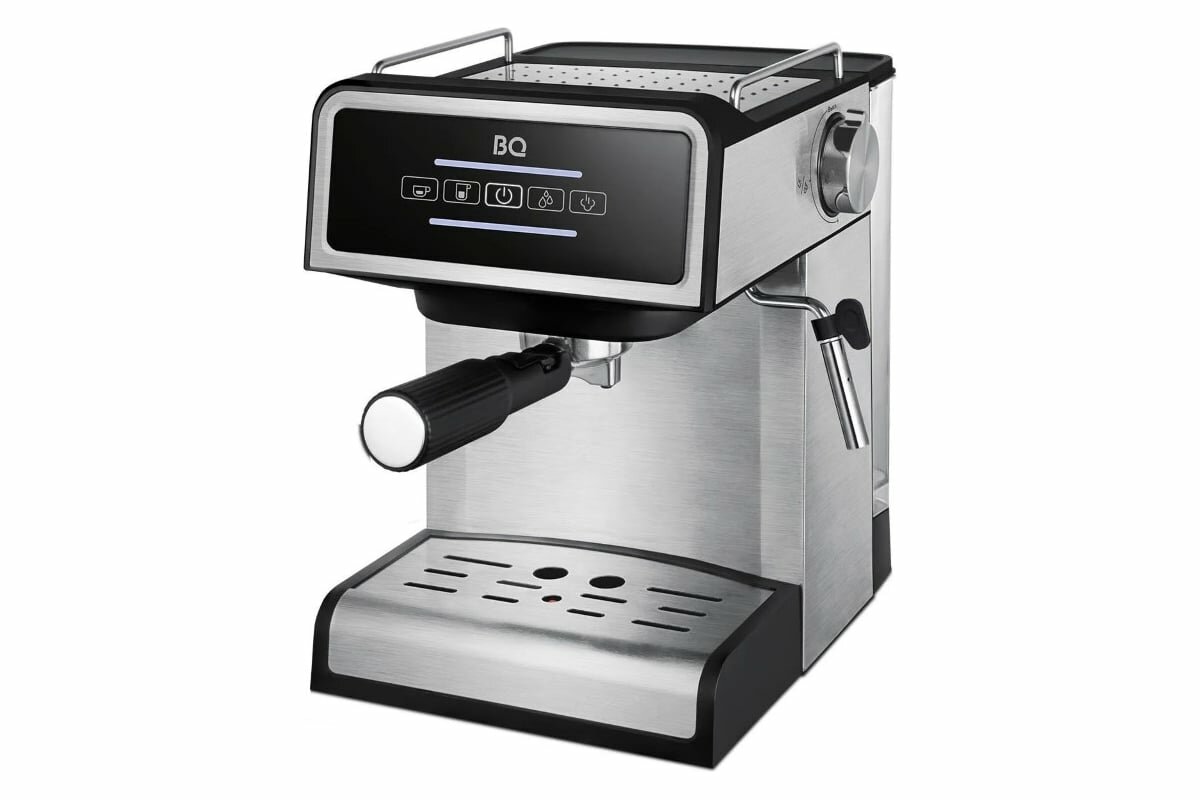 Кофеварка эспрессо BQ CM2000 стальной-черный мощность 850Вт емкость 16л правление механическое